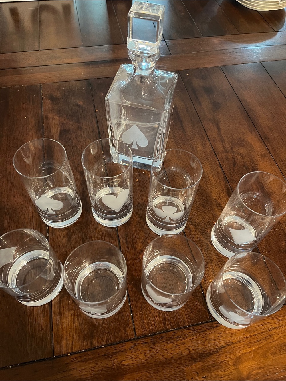 Kate Spade Gin Rummy Crystal Drinkware